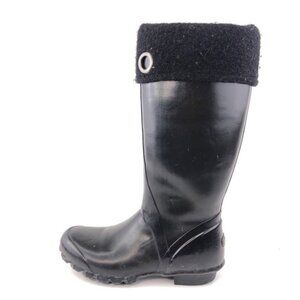 Bogs Alex Solids Black Rubber Rain Boots 7